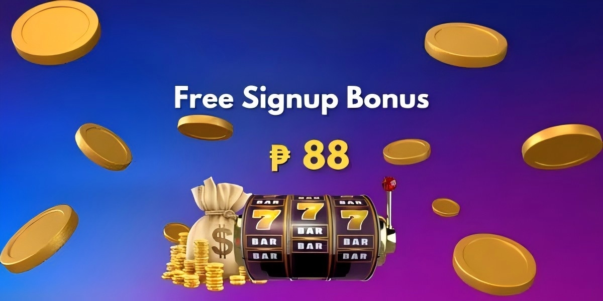 Promotional banner with golden coins and a welcome bonus headline for new players